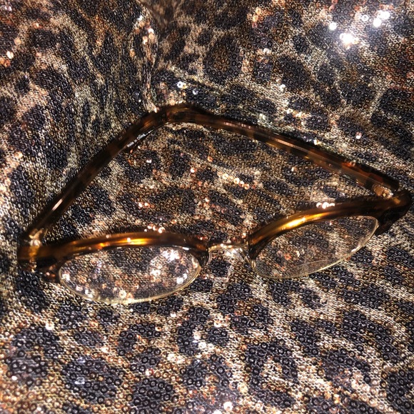 {???} Tortoise Brow Line Club Master Style Glasses - Picture 6 of 8